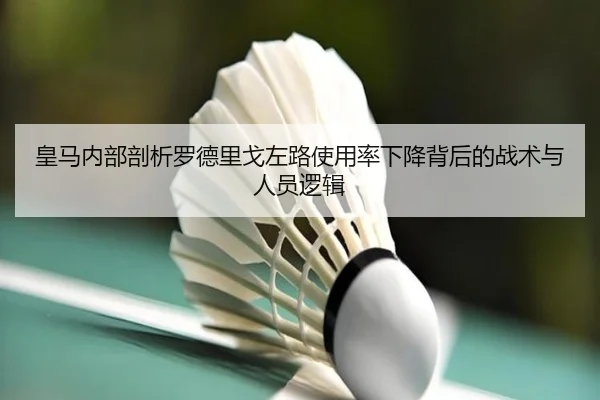 皇马内部剖析罗德里戈左路使用率下降背后的战术与人员逻辑